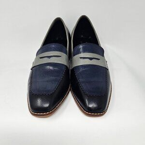 Spring Step Clair Black Multi Color Leather Penny Loafer, Size 9US/40EU, NWOT